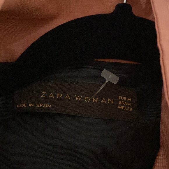 ZARA woman Trench coat silk blend with bell sleeves Medium - Picture 8 of 12
